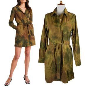 AG Jeans Camo Dried Grass Justine Dress in Watercolor